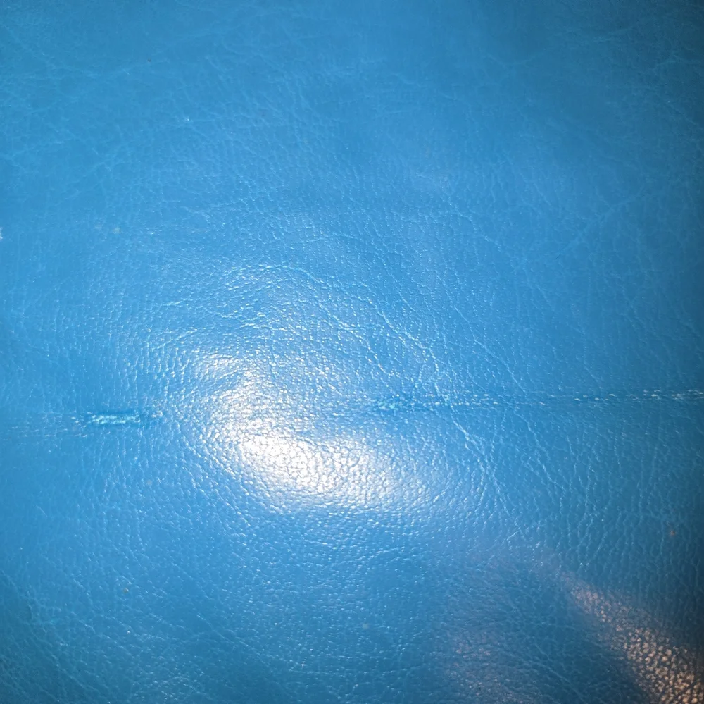 Pacific Connections Vintage 80's Teal Leather Wristlet‎ Clutch 13.5